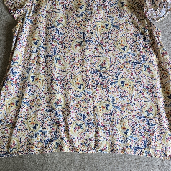 Indi & Cold flutter sleeve paisley floral blouse size small - Picture 10 of 13
